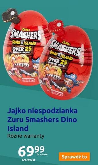 Action Jajko niespodzianka Zuru Smashers Dino Island oferta