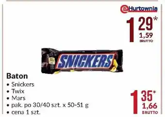 Makro Baton Snickers, Mars, Twix oferta