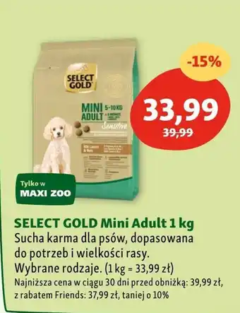 Maxi Zoo Karma dla psa select gold oferta
