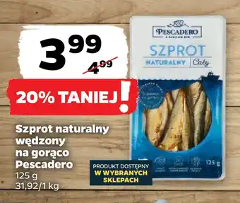 Netto Szprot naturalny wędzony na gorąco pescadero oferta