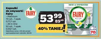 Netto Kapsułki do zmywarki fairy oferta