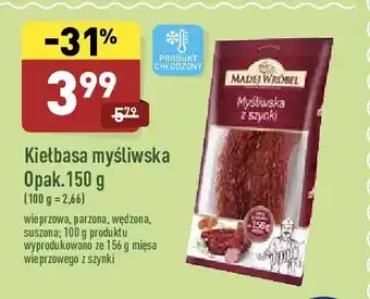 ALDI Kiełbasa myśliwska 1 SZT 150 G oferta