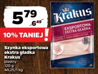 Netto Szynka eksportowa ekstra gładka Krakus 120g oferta