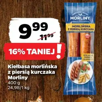 Netto Kiełbasa morlińska z piersią kurczaka Morliny 400g oferta