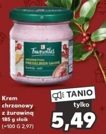 Kaufland Krem chrzanowy z żurawiną 185 g oferta