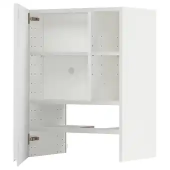 IKEA Metod szafka okapowa z półką/drzwiczkami, biały/voxtorp połysk/biel, 60x80 cm oferta