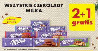 Biedronka WSZYSTKIE CZEKOLADY MILKA oferta