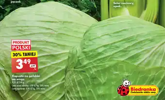 Biedronka Kapusta na gołąbki na wagę 1 kg oferta