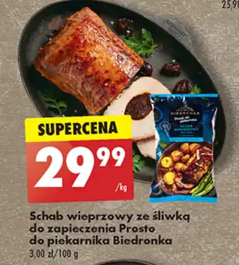 Biedronka Schab wieprzowy ze śliwką do zapieczenia Prosto do piekarnika Biedronka 1 kg oferta