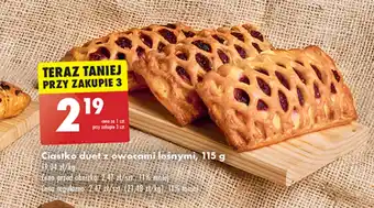 Biedronka Ciastko duet z owocami leśnymi, 115 g oferta