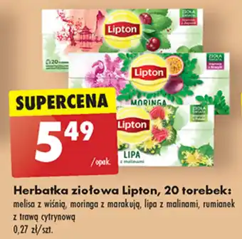 Biedronka Herbatka ziołowa Lipton, 20 torebek oferta
