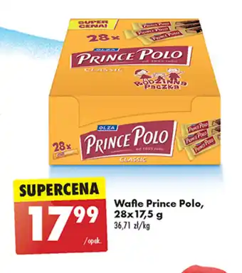 Biedronka Wafle Prince Polo, 28 x 17,5 g oferta