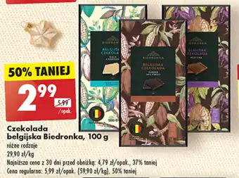 Biedronka Czekolada belgijska Biedronka, 100 g oferta