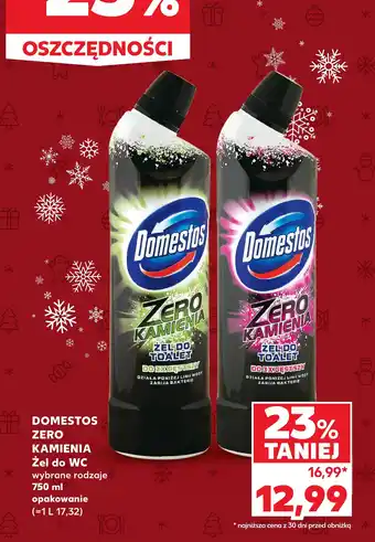 Kaufland DOMESTOS ZERO KAMIENIA Żel do WC 750 ml oferta