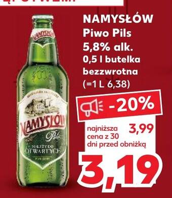 Kaufland NAMYSŁÓW Piwo Pils 5,8% alk. 0,5 l oferta