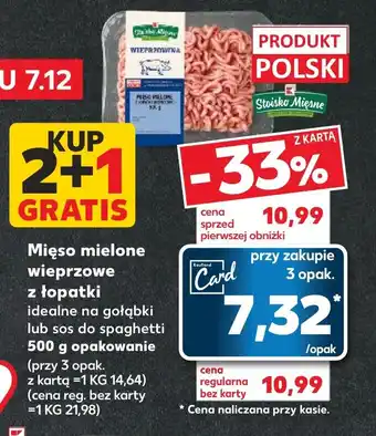 Kaufland Mięso mielone wieprzowe z łopatki 500 g oferta