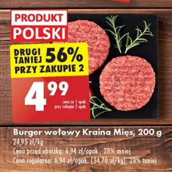 Biedronka Burger kraina mięs oferta