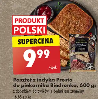 Biedronka Pasztet prosto do piekarnika oferta