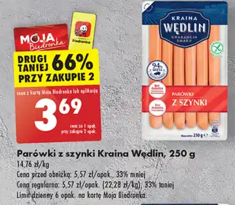 Biedronka Parówki kraina wędlin oferta