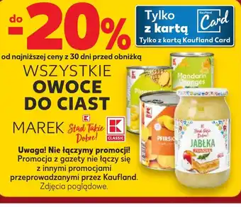Kaufland WSZYSTKIE OWOCE DO CIAST MAREK Stad Takie Dobre! oferta