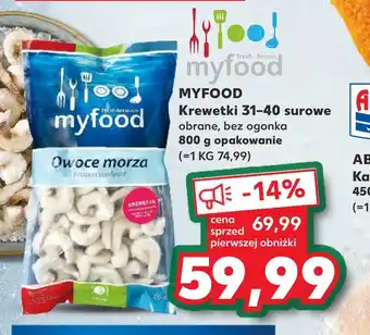 Kaufland MYFOOD KREWETKI 31-40 surowe 800g oferta