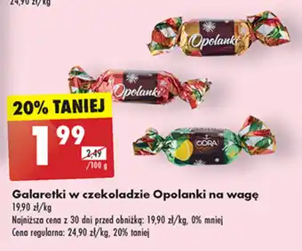 Biedronka Galaretki w czekoladzie Opolanki 100 g oferta