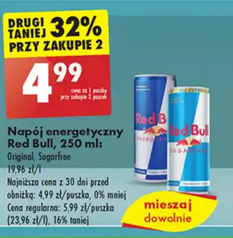 Biedronka Napój energetyczny Red Bull, 250 ml oferta