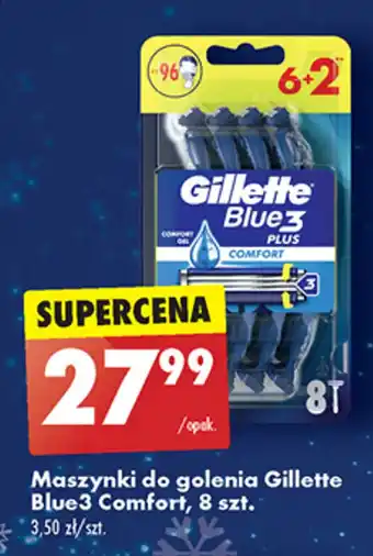 Biedronka Maszynki do golenia Gillette Blue3 Comfort, 8 szt. oferta