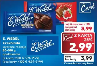 Kaufland E. WEDEL Czekolada 80-100 g oferta