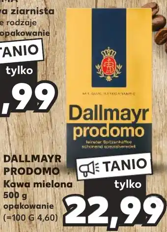 Kaufland DALLMAYR PRODOMO Kawa mielona 500 g oferta