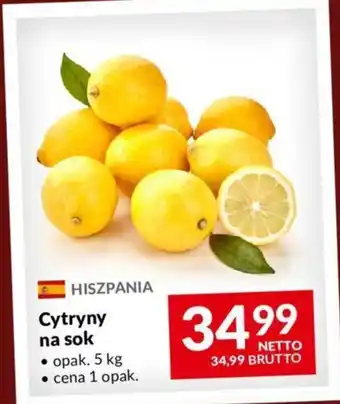 Makro Cytryny na sok 5 kg oferta