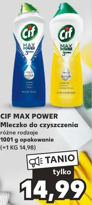 Kaufland CIF MAX POWER Mleczko do czyszczenia 1001 g oferta