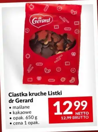 Makro Ciastka kruche Listki dr Gerard 650 g oferta