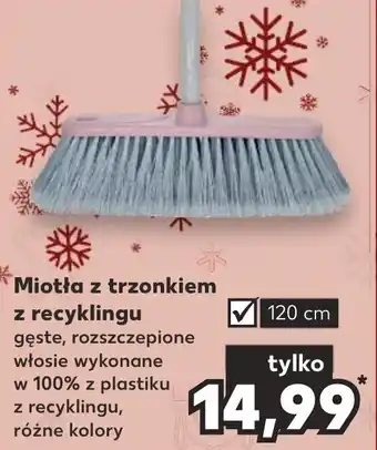 Kaufland Miotła z trzonkiem z recyklingu oferta