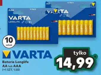 Kaufland Baterie Longlife AA lub AAA oferta
