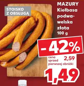 Kaufland MAZURY Kiełbasa podwawelska złota 100 g oferta