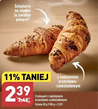 ALDI Croissant z nadzieniem orzechowo-czekoladowym oferta