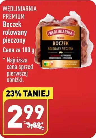 ALDI Boczek rolowany pieczony 100 g oferta