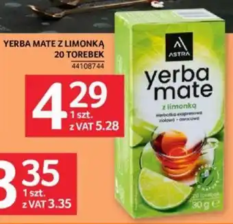 Selgros YERBA MATE Z LIMONKĄ 20 TOREBEK oferta