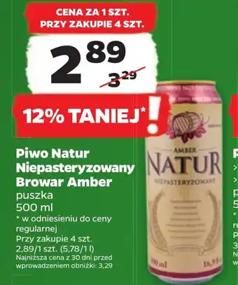 Netto Piwo browar amber oferta