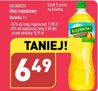 ALDI Olej rzepakowy Butelka 1 l oferta