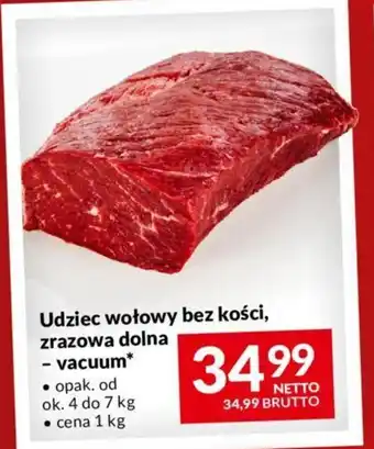 Udziec wołowy bez kości, zrazowa dolna - vacuum 1 kg