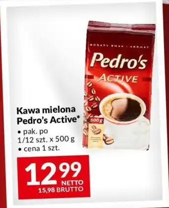 Makro Kawa mielona Pedro's Active 500 g oferta