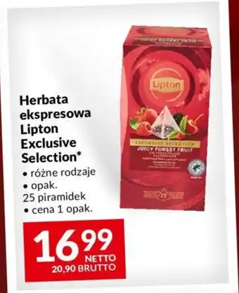 Makro Herbata ekspresowa Lipton Exclusive Selection oferta