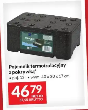 Pojemnik termoizolacyjny z pokrywką