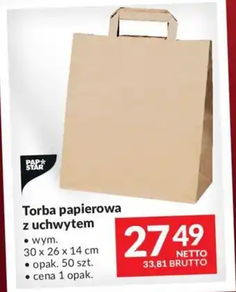 Makro Torba papierowa z uchwytem 50 szt. oferta