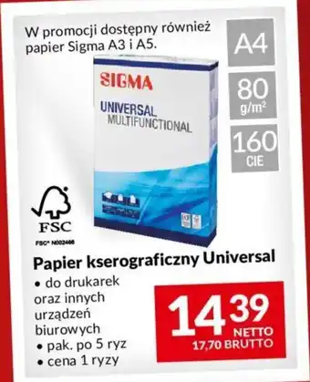 Makro Papier kserograficzny Universal oferta