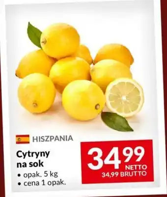 Makro Cytryny na sok 5 kg oferta