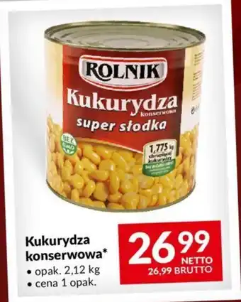 Makro Kukurydza konserwowa 2,12 kg oferta