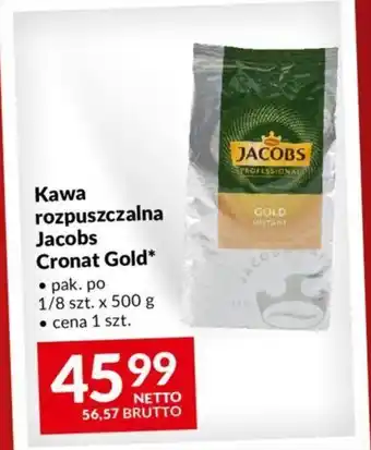 Makro Kawa rozpuszczalna Jacobs Cronat Gold 500 g oferta